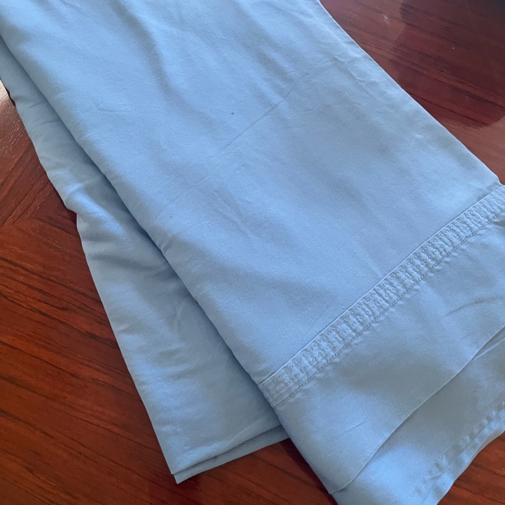 Luxurious Vintage Ralph Lauren Blue Bedding King size Flat Sheet - Picture 5 of 16